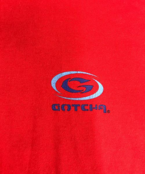 GOTCHA（ゴッチャ）GOTCHA (ゴッチャ) プリントTシャツ レッド サイズ:Mの古着・服飾アイテム
