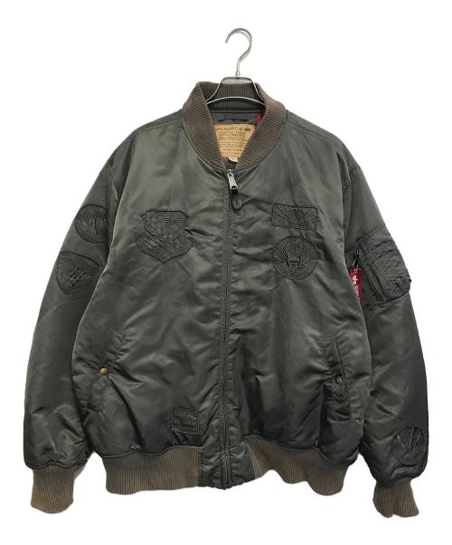 ALPHA（アルファ）ALPHA (アルファ) フライトジャケット カーキ サイズ:5Lの古着・服飾アイテム