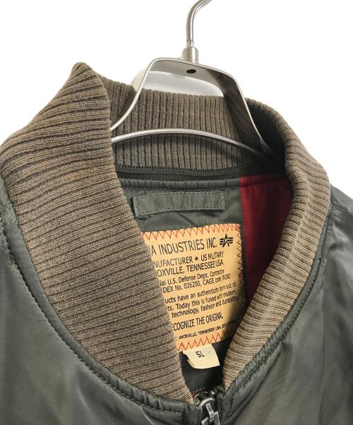 ALPHA（アルファ）ALPHA (アルファ) フライトジャケット カーキ サイズ:5Lの古着・服飾アイテム