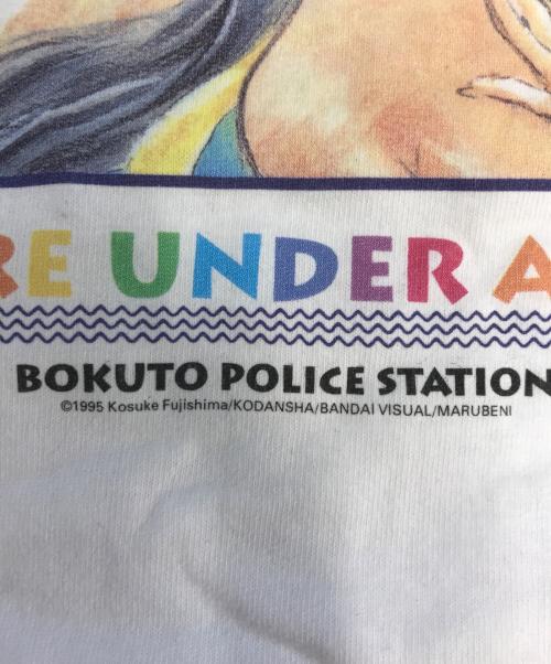 アニメーションTシャツ（アニメーションTシャツ）アニメーションTシャツ (アニメーションTシャツ) 90s 逮捕しちゃうぞ(たいほしちゃうぞ) アニメーションTシャツ ホワイト サイズ:Lの古着・服飾アイテム