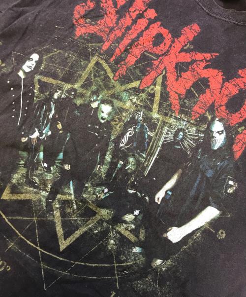 バンドTシャツ（バンドTシャツ）バンドTシャツ (バンドTシャツ) 00s Slipknot(スリップノット) バンドTシャツ ブラック サイズ:Lの古着・服飾アイテム