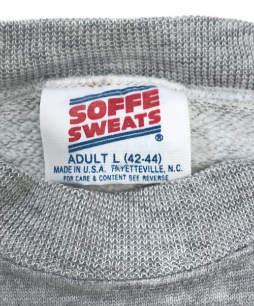 SOFFE SWEATS（ソフィ スウェット）SOFFE SWEATS (ソフィ スウェット) ラグランスウェット グレー サイズ:Lの古着・服飾アイテム