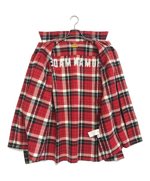 HUMAN MADE（ヒューマンメイド）HUMAN MADE (ヒューマンメイド) FLANNEL CHECK SHIRT レッド サイズ:XLの古着・服飾アイテム