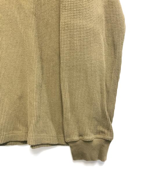 HUMAN MADE（ヒューマンメイド）HUMAN MADE (ヒューマンメイド) HENLEY NECK L/S T-SHIRT オリーブ サイズ:XLの古着・服飾アイテム