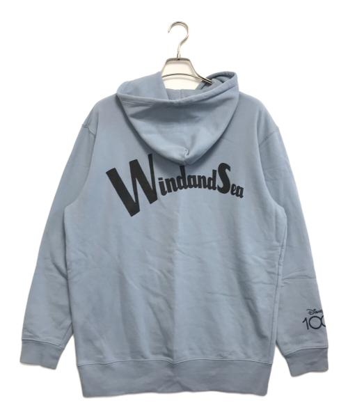 WIND AND SEA（ウィンダンシー）WIND AND SEA (ウィンダンシー) DISNEY (ディズニー) Disney 100周年プリントパーカー スカイブルー サイズ:Lの古着・服飾アイテム