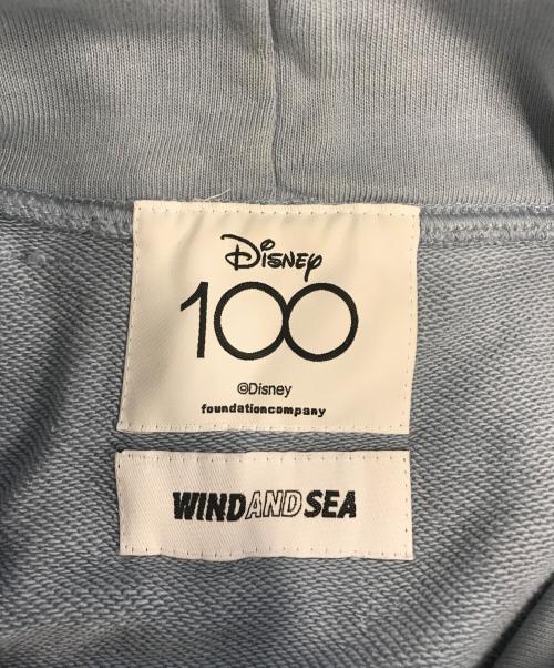 WIND AND SEA（ウィンダンシー）WIND AND SEA (ウィンダンシー) DISNEY (ディズニー) Disney 100周年プリントパーカー スカイブルー サイズ:Lの古着・服飾アイテム