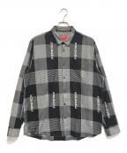SUPREMEシュプリーム）の古着「LOGO PLAID SHIRT」｜グレー