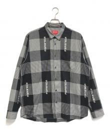 SUPREME（シュプリーム）の古着「LOGO PLAID SHIRT」｜グレー