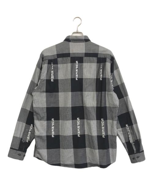 SUPREME（シュプリーム）SUPREME (シュプリーム) LOGO PLAID SHIRT グレー サイズ:Lの古着・服飾アイテム