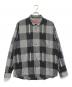 SUPREME（シュプリーム）の古着「LOGO PLAID SHIRT」｜グレー