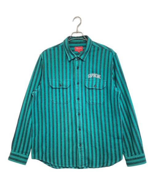 SUPREME（シュプリーム）SUPREME (シュプリーム) Heavyweight Flannel Shirt グリーン サイズ:Lの古着・服飾アイテム