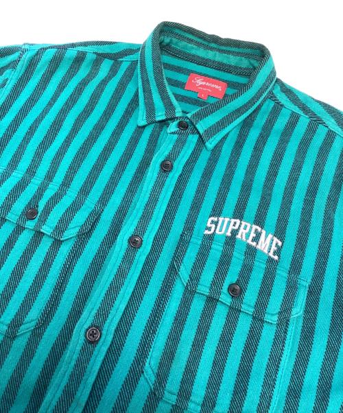 SUPREME（シュプリーム）SUPREME (シュプリーム) Heavyweight Flannel Shirt グリーン サイズ:Lの古着・服飾アイテム