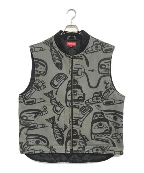 SUPREME（シュプリーム）SUPREME (シュプリーム) Haida Work Vest グレー サイズ:Lの古着・服飾アイテム