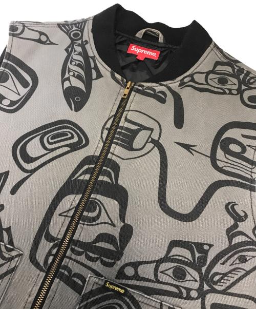 SUPREME（シュプリーム）SUPREME (シュプリーム) Haida Work Vest グレー サイズ:Lの古着・服飾アイテム