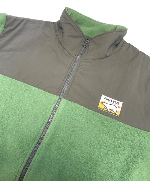HUMAN MADE（ヒューマンメイド）HUMAN MADE (ヒューマンメイド) FLEECE JACKET グリーン サイズ:XXLの古着・服飾アイテム