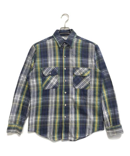 FIVE BROTHER（ファイブブラザー）FIVE BROTHER (ファイブブラザー) ネルシャツ ネイビー サイズ:Mの古着・服飾アイテム