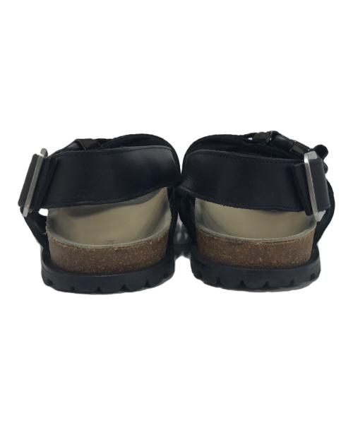 sacai（サカイ）sacai (サカイ) A.P.C. (アーペーセー) Jules Leather Sandals ブラック サイズ:43の古着・服飾アイテム