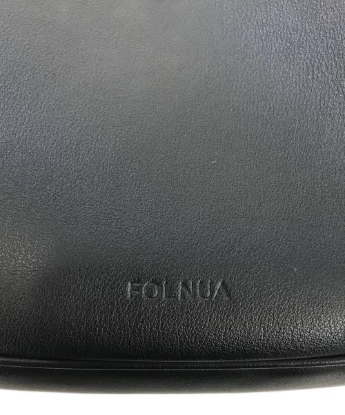 FOLNUA（フォルニュア）FOLNUA (フォルニュア) OVAL BAG PLAIN ブラックの古着・服飾アイテム