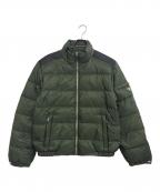 PRADAプラダ）の古着「三角プレート ダウンジャケット」｜グリーン