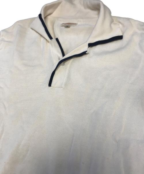 BUTCHER PRODUCTS（ブッチャープロダクツ）BUTCHER PRODUCTS (ブッチャープロダクツ) オープンカラーポロシャツ ベージュ サイズ:36の古着・服飾アイテム