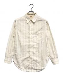 ATLAST & CO（アットラスト）の古着「マチ付シャツ」｜ベージュ