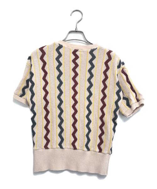 BUTCHER PRODUCTS（ブッチャープロダクツ）BUTCHER PRODUCTS (ブッチャープロダクツ) 半袖ニット ベージュ サイズ:36の古着・服飾アイテム