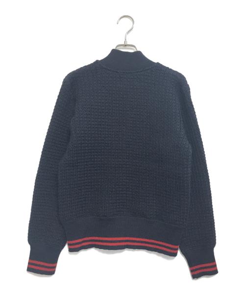 BUTCHER PRODUCTS（ブッチャープロダクツ）BUTCHER PRODUCTS (ブッチャープロダクツ) スポーツニットジャケット ネイビー サイズ:38の古着・服飾アイテム