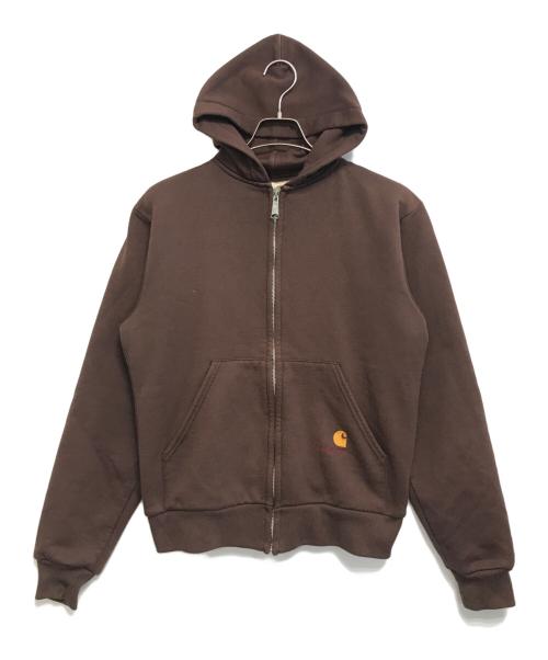 CarHartt（カーハート）CarHartt (カーハート) 裏サーマルジップパーカー ブラウン サイズ:表記なしの古着・服飾アイテム