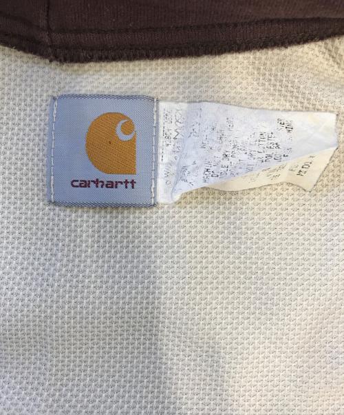 CarHartt（カーハート）CarHartt (カーハート) 裏サーマルジップパーカー ブラウン サイズ:表記なしの古着・服飾アイテム