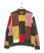 SUPREMEシュプリーム）の古着「Patchwork Velour Polo」｜マルチカラー