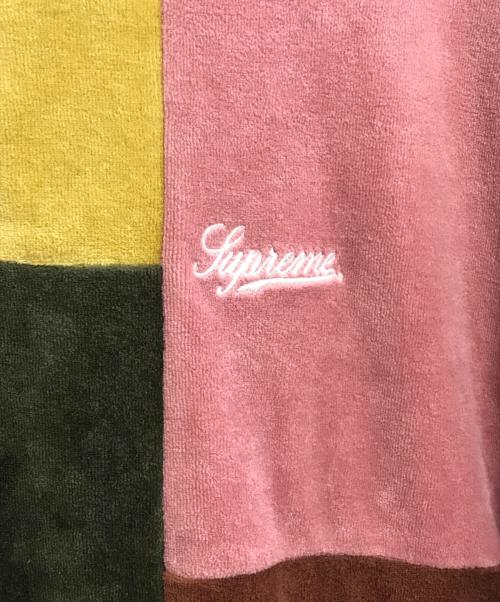 SUPREME（シュプリーム）Supreme (シュプリーム) Patchwork Velour Polo マルチカラー サイズ:Lの古着・服飾アイテム