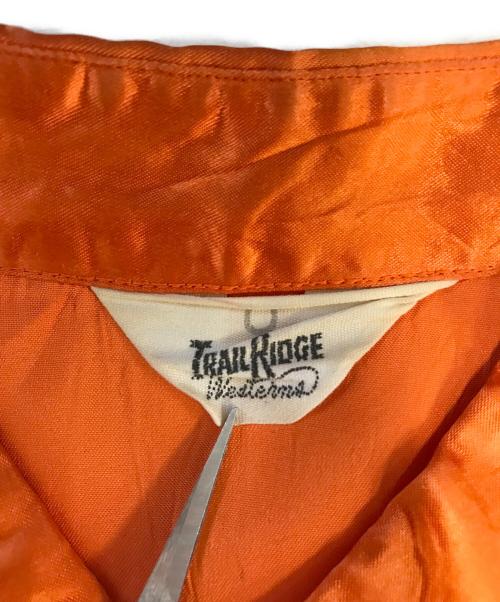 TRAIL RIDGE（トレイル リッジ）TRAIL RIDGE (トレイル リッジ) レーヨンサテンウエスタンシャツ オレンジ サイズ:Lの古着・服飾アイテム