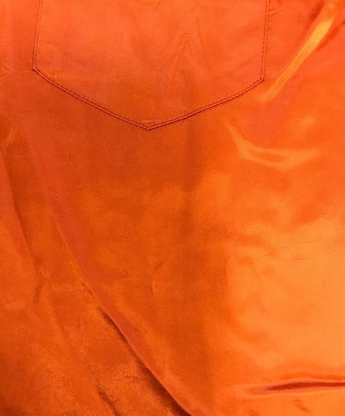 TRAIL RIDGE（トレイル リッジ）TRAIL RIDGE (トレイル リッジ) レーヨンサテンウエスタンシャツ オレンジ サイズ:Lの古着・服飾アイテム