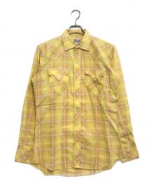 PENNEYS（ペニーズ）の古着「オンブレウエスタンシャツ」｜イエロー
