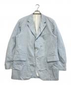 coutry squireカントリー・スクワイア）の古着「ピンストライプテーラードジャケット」｜スカイブルー