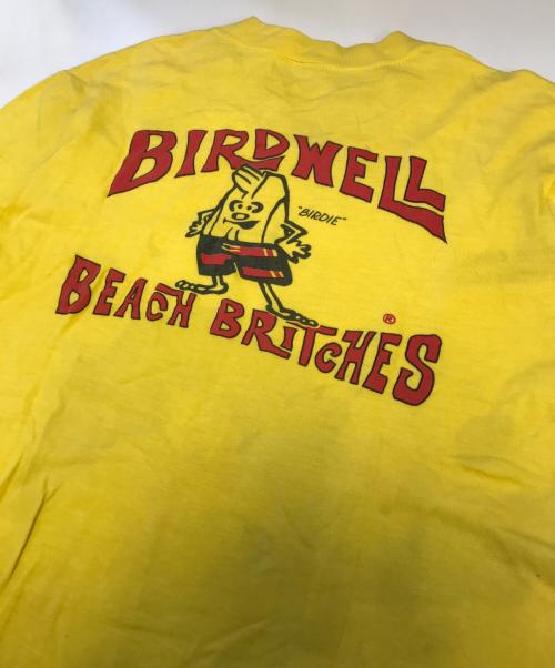 BIRDWELL（バードウェル）BIRDWELL (バードウェル) 染込みプリントTシャツ イエロー サイズ:表記なしの古着・服飾アイテム