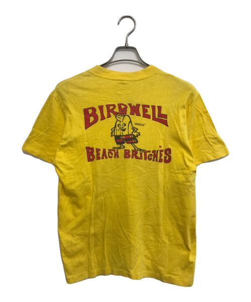 BIRDWELL（バードウェル）BIRDWELL (バードウェル) 染込みプリントTシャツ イエロー サイズ:表記なしの古着・服飾アイテム