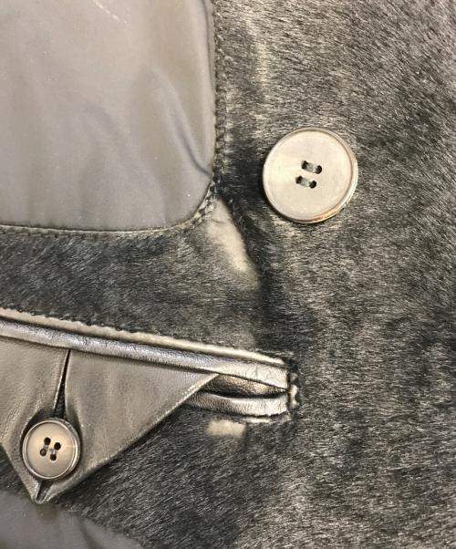 BALLY（バリー）BALLY (バリー) カーフスキン切替コート ブラック サイズ:表記なしの古着・服飾アイテム