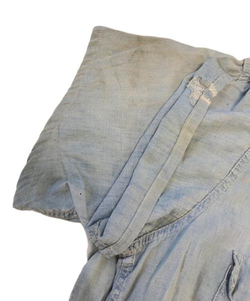 BIG SMITH（ビッグスミス）BIG SMITH (ビッグスミス) 半袖マチ付きシャンブレーシャツ ブルー サイズ:表記なしの古着・服飾アイテム