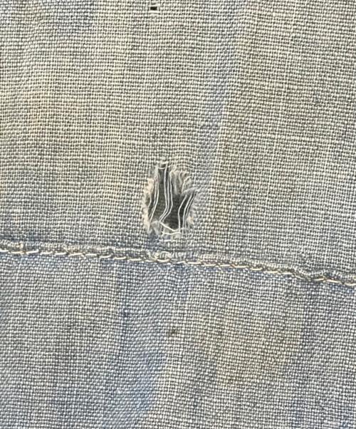 BIG SMITH（ビッグスミス）BIG SMITH (ビッグスミス) 半袖マチ付きシャンブレーシャツ ブルー サイズ:表記なしの古着・服飾アイテム