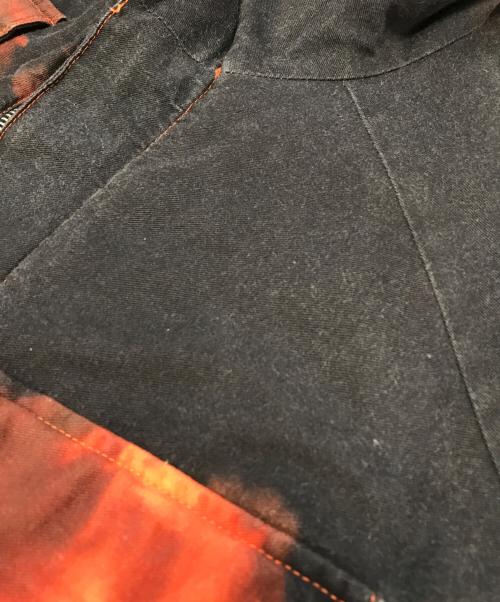 PAUL SMITH（ポールスミス）PAUL SMITH (ポールスミス) ファイヤーパターンフーデットジャケット レッド サイズ:Lの古着・服飾アイテム