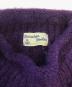 中古・古着 macmahon knitting (マクマホン ニッティングミルズ) ロールネックフラワーニット パープル サイズ:表記なし：18000円