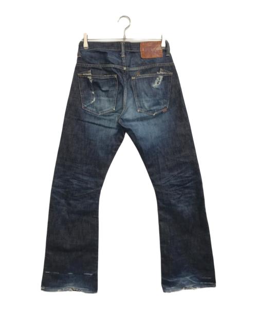 PRPS（ピーアルピーエス）PRPS (ピーアルピーエス) ダメージデニムパンツ インディゴ サイズ:28の古着・服飾アイテム