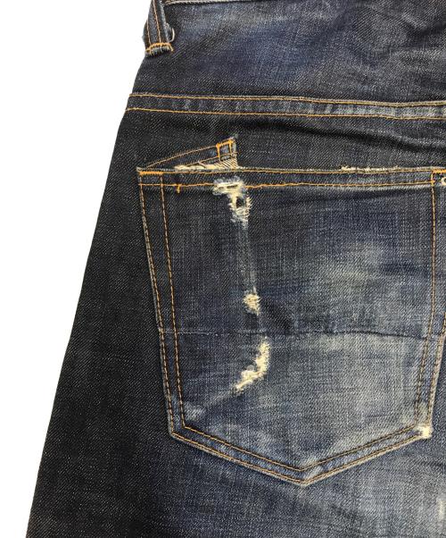 PRPS（ピーアルピーエス）PRPS (ピーアルピーエス) ダメージデニムパンツ インディゴ サイズ:28の古着・服飾アイテム