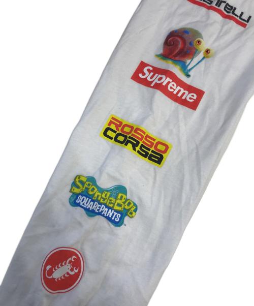 SUPREME（シュプリーム）SUPREME (シュプリーム) SPONGEBOB (スポンジボブ) SquarePants Castelli Racing L/S Tee ホワイト サイズ:Mの古着・服飾アイテム