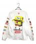 SUPREME (シュプリーム) SPONGEBOB (スポンジボブ) SquarePants Castelli Racing L/S Tee ホワイト サイズ:M：15000円
