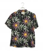 WACKO MARIAワコマリア）の古着「花柄アロハシャツ」｜ブラック