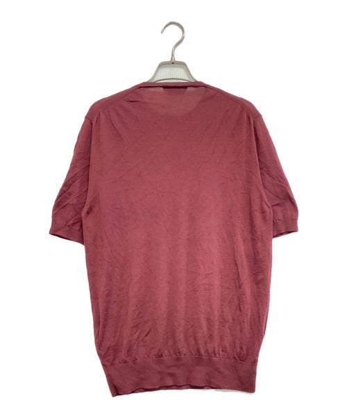 PRADA（プラダ）PRADA (プラダ) 半袖ウールニット レッド サイズ:SIZE 46の古着・服飾アイテム