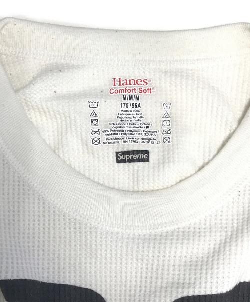 SUPREME（シュプリーム）Supreme (シュプリーム) Hanes (ヘインズ) スカルプリントL/Sサーマルカットソー ホワイト サイズ:Mの古着・服飾アイテム