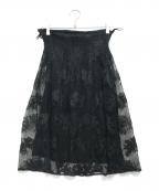 PRADAプラダ）の古着「レーススカート」｜ブラック